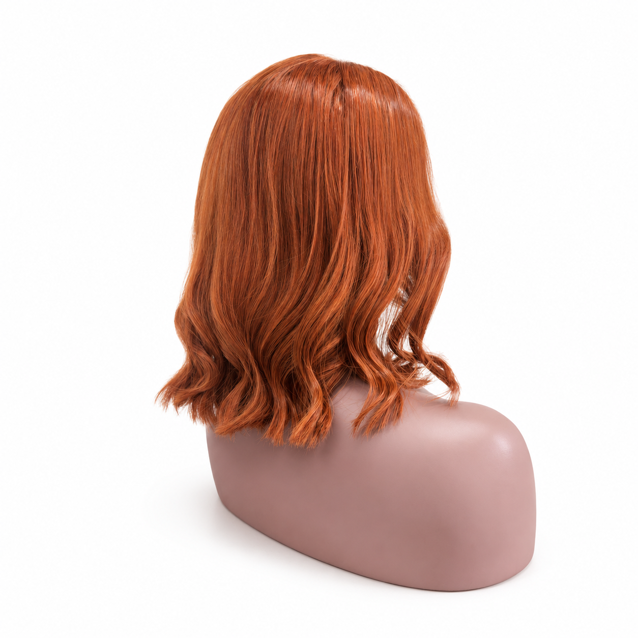 Ginger Virgin Human Hair 13×4 Transparent Lace Frontal Bob Wig – 15”