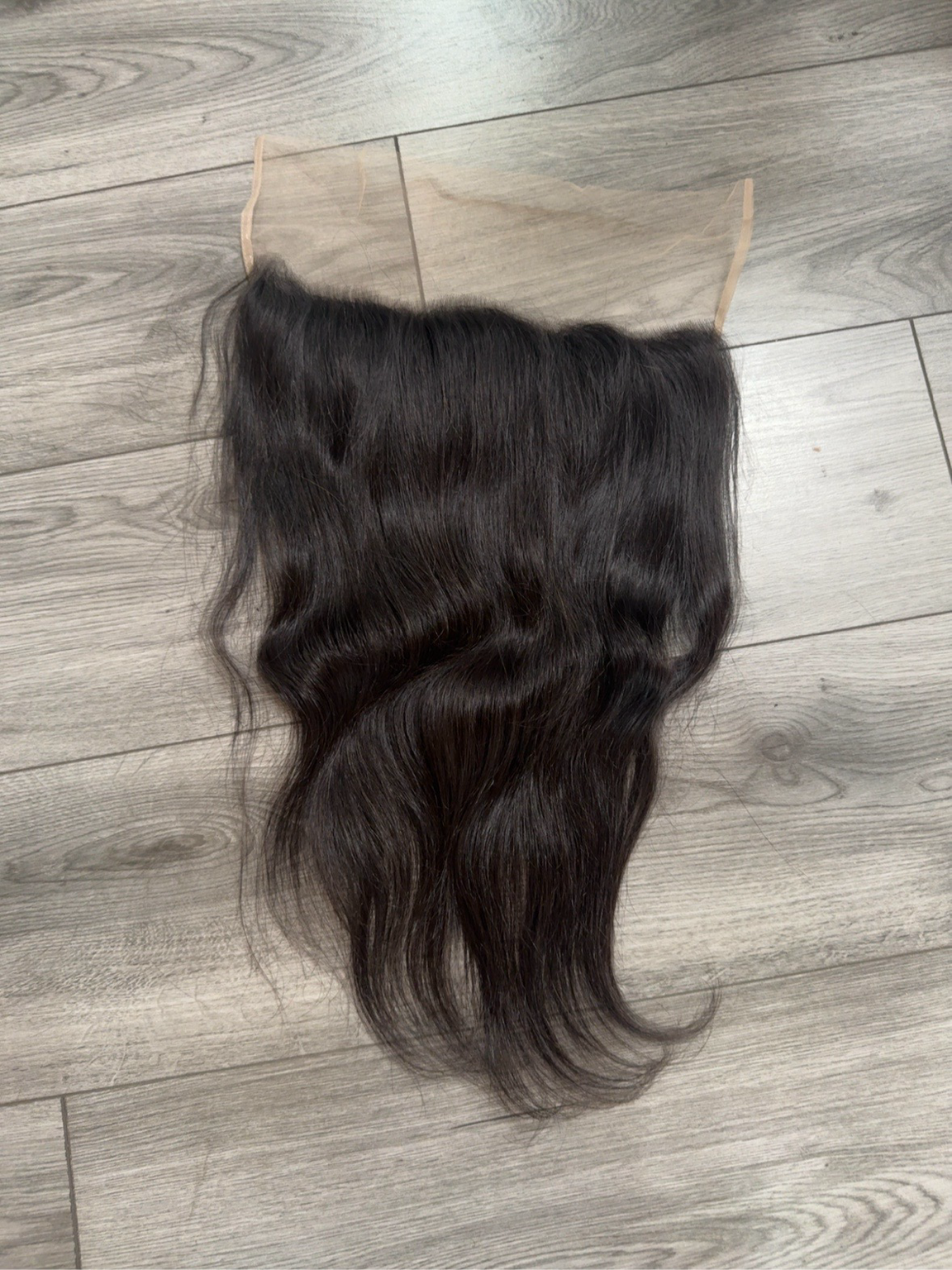 Raw Indonesian Natural Straight 13×4 Transparent Lace Frontal