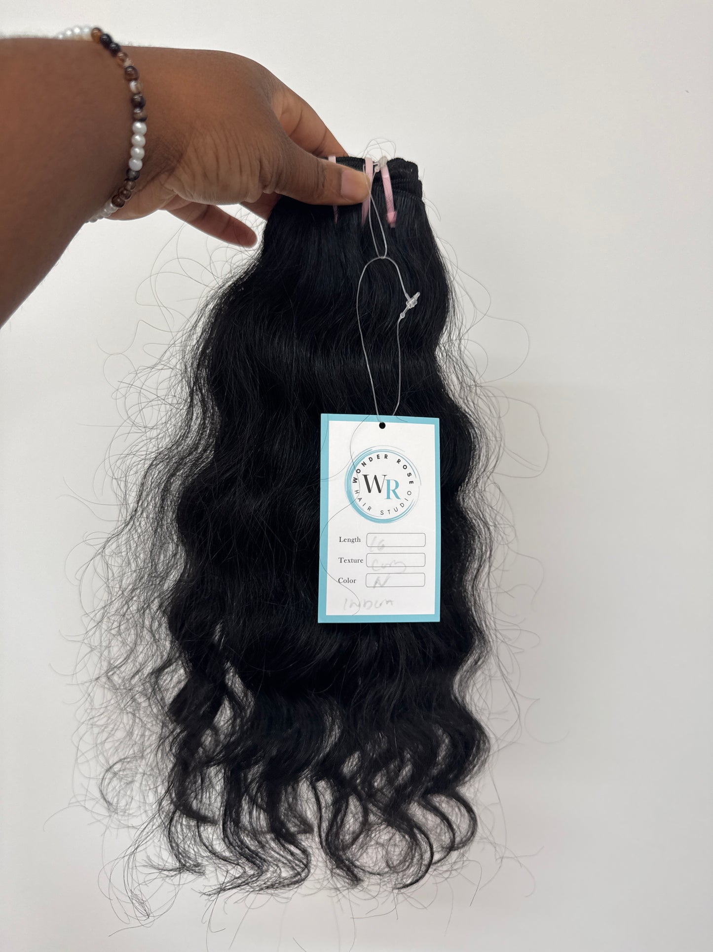 Raw Indian curly 16” bundle