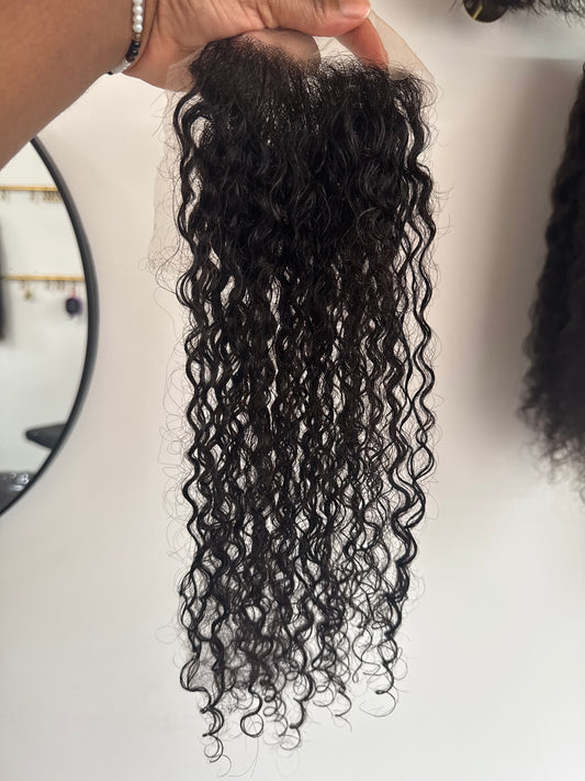 Burmese Curly Vietnamese Human Hair 5×5 Closures,