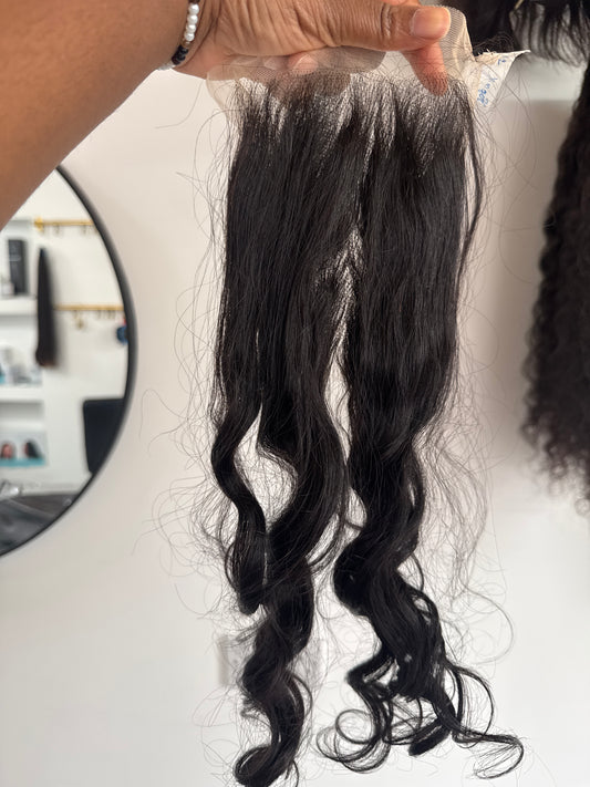 Vietnamese Loose Wave 5×5 Transparent Lace Closure