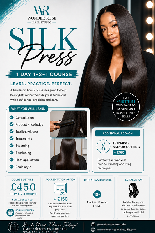 Silk Press Training Course (1 Day 1–2–1)