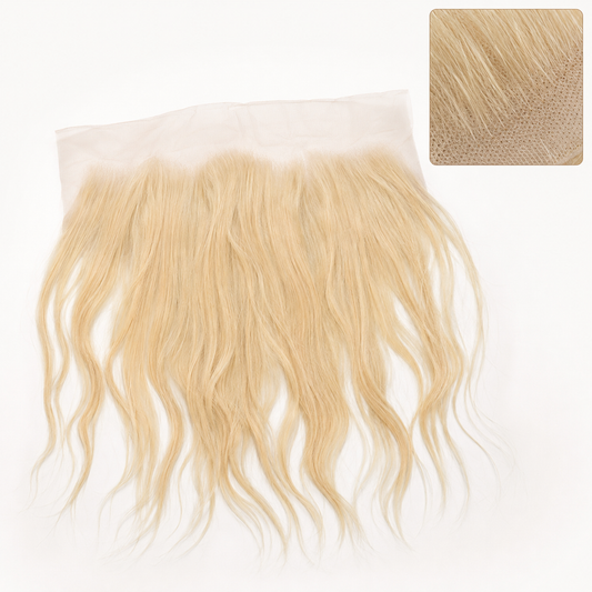 Blonde Vietnamese Human Hair 13×4 Transparent Lace Frontal