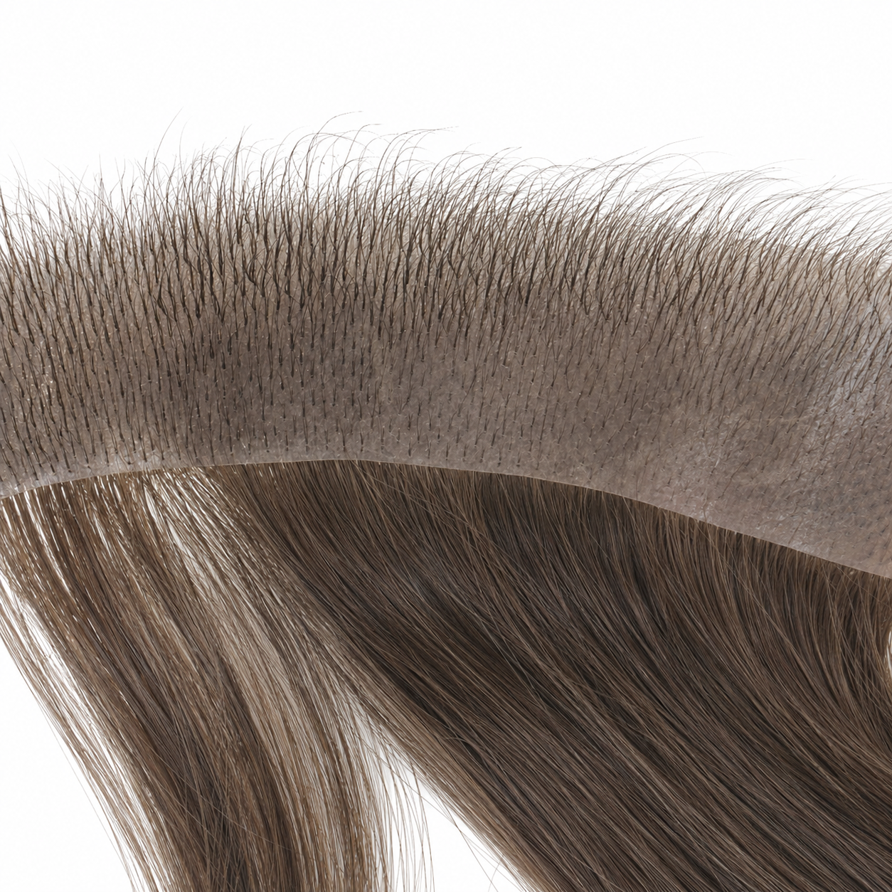 13” Men Transparent ultra-thin skin base with V-looped hair all over thinnest 0.03mm skin