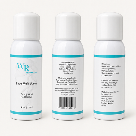 Wonder Rose Lace Melt Spray – Strong Hold, No Residue – 120ml